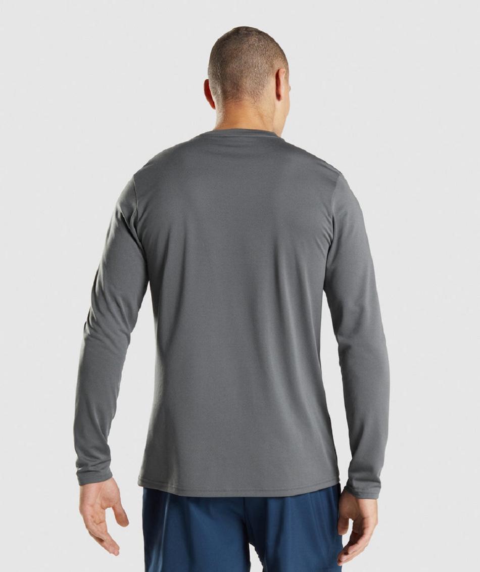 Long Sleeve Gymshark Arrival Hombre Gris | CO 3511FDN